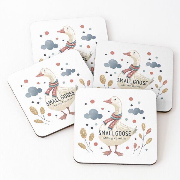 Item preview, Small Goose Strong Opinions Cute Retro Goose designed and sold by KHCreativeLab.