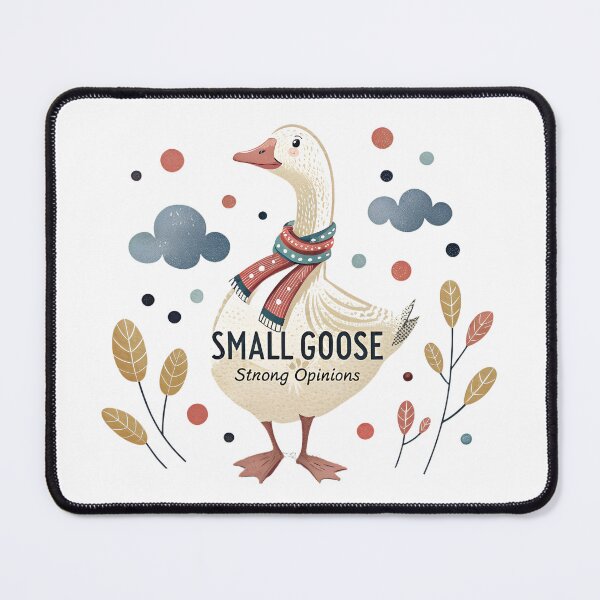 Item preview, Small Goose Strong Opinions Cute Retro Goose designed and sold by KHCreativeLab.