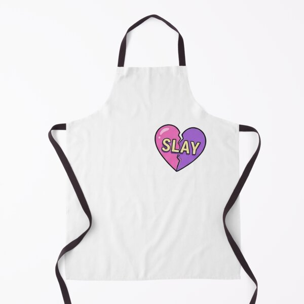 Item preview, Slay Broken Heart Pink Purple Aesthetic Sticker designed and sold by Rehnair.
