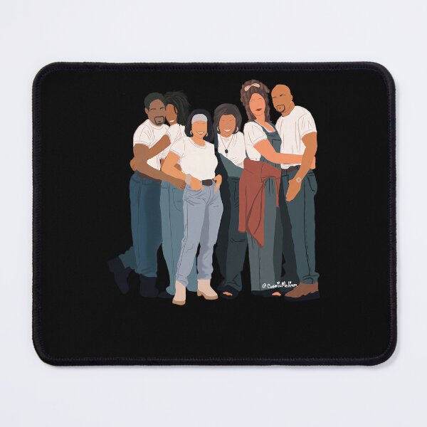 Item preview, Minimalist Faceless Illustration Of Six Friends Wearing designed and sold by lexxiseart.