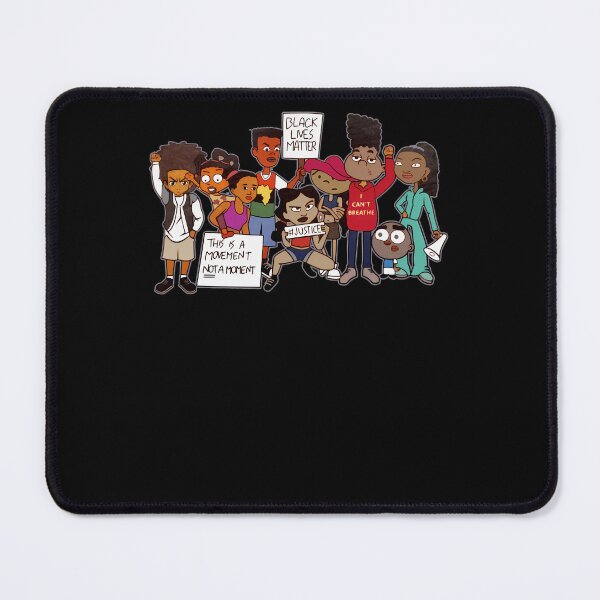Item preview, Characters Holding Black Lives Matter And Justice Signs designed and sold by lexxiseart.