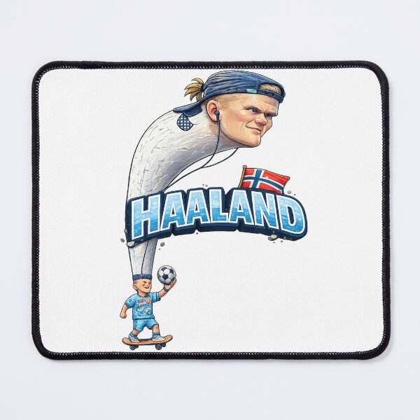 Item preview, Haaland Long Neck Football Cartoon designed and sold by Combat Skies.