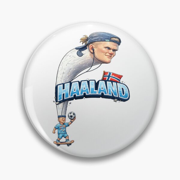 Item preview, Haaland Long Neck Football Cartoon  designed and sold by Combat Skies.