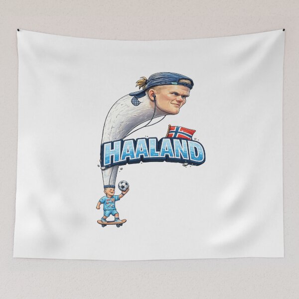 Item preview, Haaland Long Neck Football Cartoon  designed and sold by Combat Skies.
