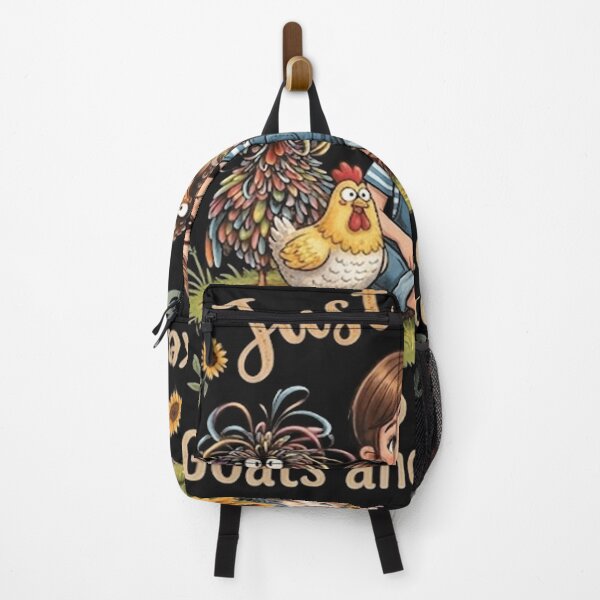 Item preview, just a Girl who Loves Goats and Chickens funny garden famer designed and sold by kotastiart.