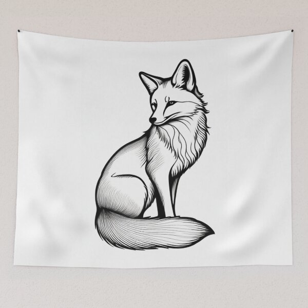 Item preview, Art - Stylized Fox Representation, Classic Animal Imagery designed and sold by World-Pets.