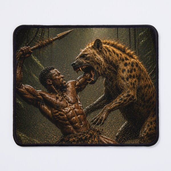 Item preview, EPIC NATURE - Man and a Hiena designed and sold by MetusArt.