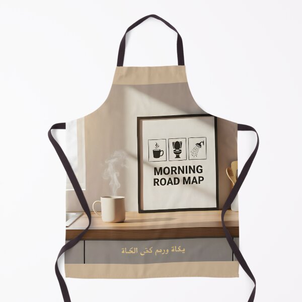 Item preview, Your Days Beginning Simplified: Arabic Morning Routine Tracker Kitchen Print designed and sold by Creative-RE.