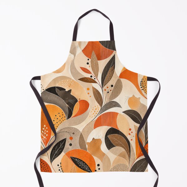 Item preview, Abstract Botanical Cat Pattern designed and sold by Mindworx21.
