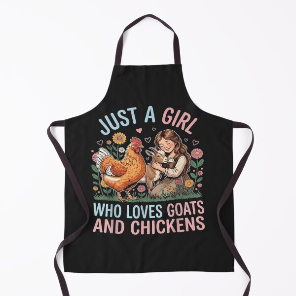 Item preview, just a Girl who Loves Goats and Chickens Funny Flower Famer designed and sold by kotastiart.