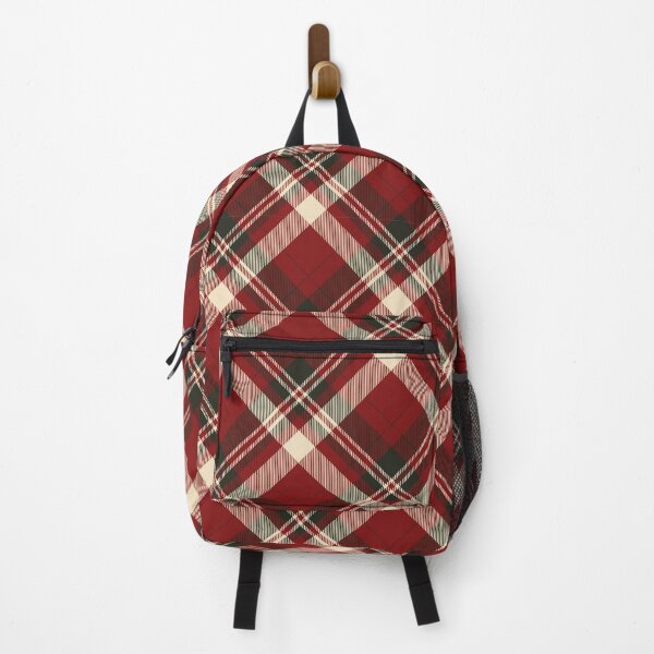 Item preview, Red, White and Dark Grey Tartan Pattern designed and sold by TeeGeeTees.
