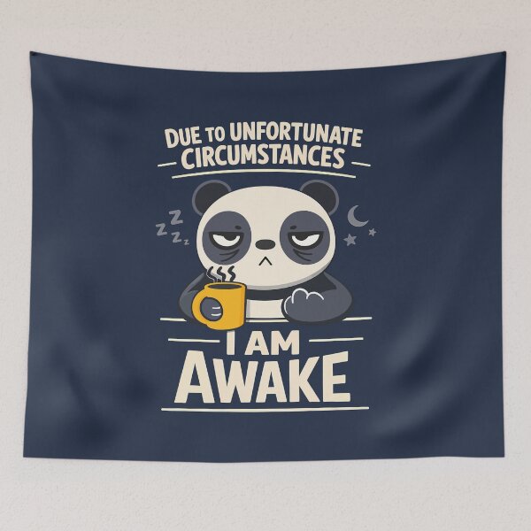 Item preview, Due to Unfortunate Circumstances I Am Awake designed and sold by digijob.