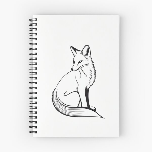 Item preview, Art - Stylized Fox, Modern Linear Illustration designed and sold by World-Pets.