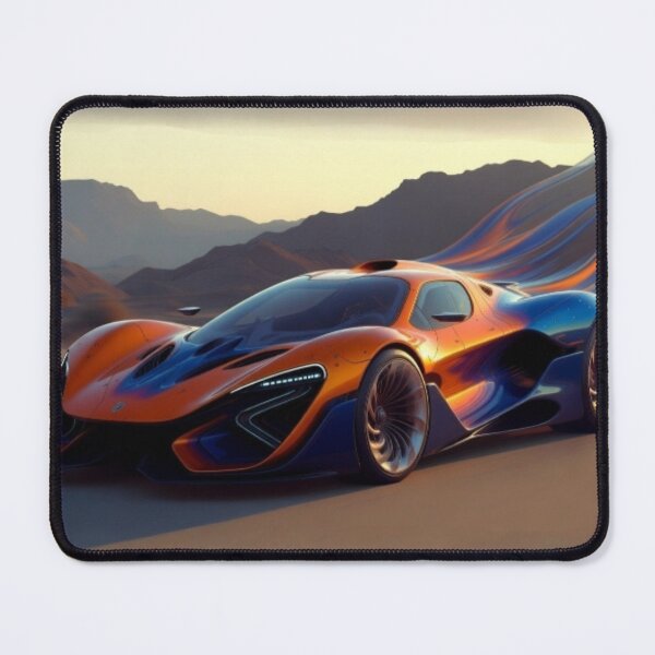 Item preview, Futuristic Hypercar Desert Speed - Abstract Automotive Art designed and sold by Nexus Space.