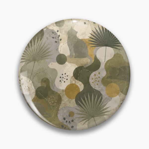 Item preview, Tropical Botanical Cat Pattern designed and sold by Mindworx21.