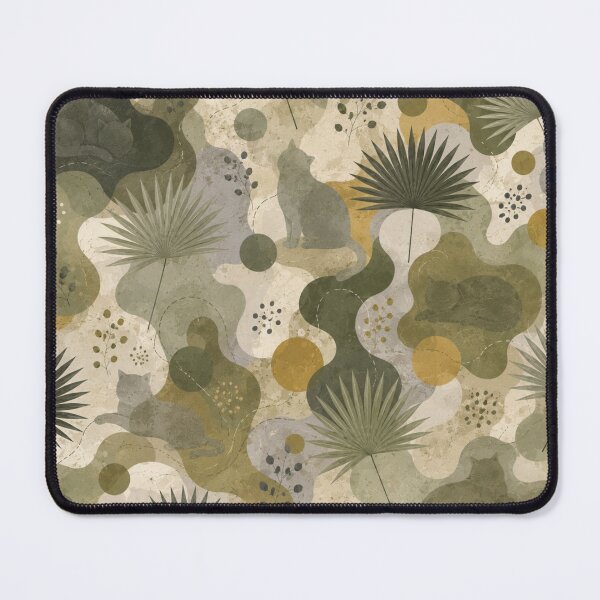 Item preview, Tropical Botanical Cat Pattern designed and sold by Mindworx21.
