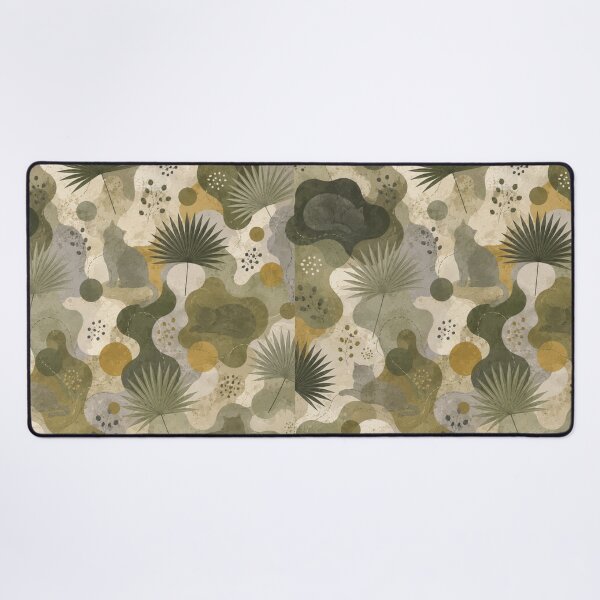 Item preview, Tropical Botanical Cat Pattern designed and sold by Mindworx21.
