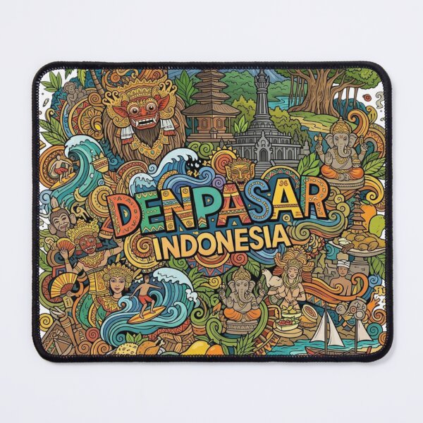 Item preview, Wonderful Denpasar Indonesia Travel Souvenir Heritage Colorful Cultural Doodle designed and sold by arisukma11.