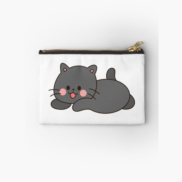 Item preview, Cute Hand Drawn Chonky Black Cat designed and sold by Porpor Artwork.