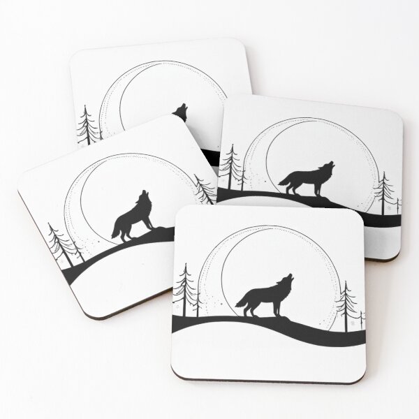 Item preview, Art - Stylized Wolf, Scandinavian Inspired Graphic Motifs designed and sold by World-Pets.