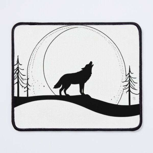 Item preview, Art - Stylized Wolf, Scandinavian Inspired Graphic Motifs designed and sold by World-Pets.