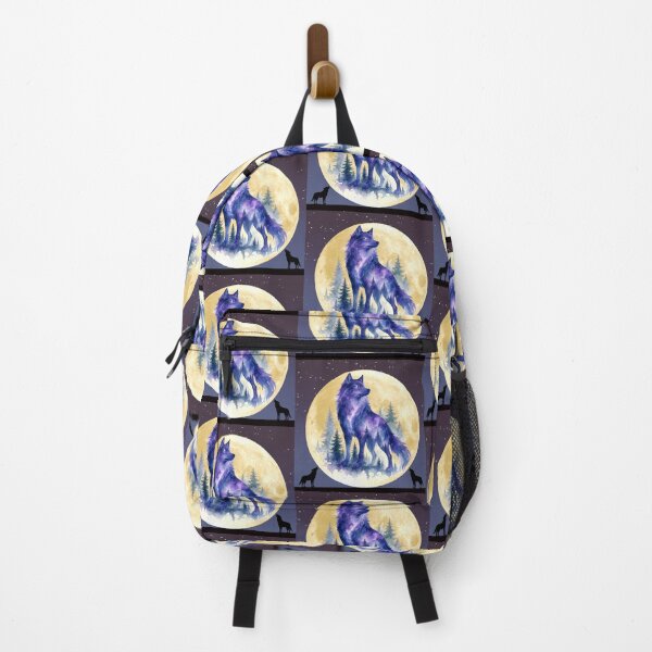 Item preview, Cosmic Wolf, Moon, Fantastic Art, Animal Forest, designed and sold by V8Green.