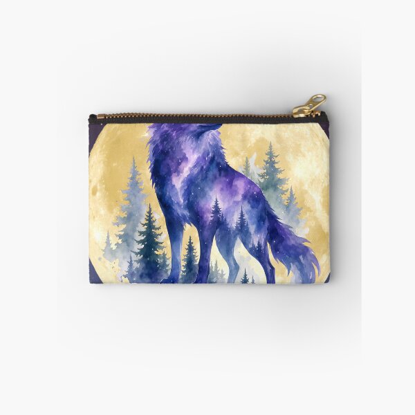 Item preview, Cosmic Wolf, Moon, Fantastic Art, Animal Forest, designed and sold by V8Green.
