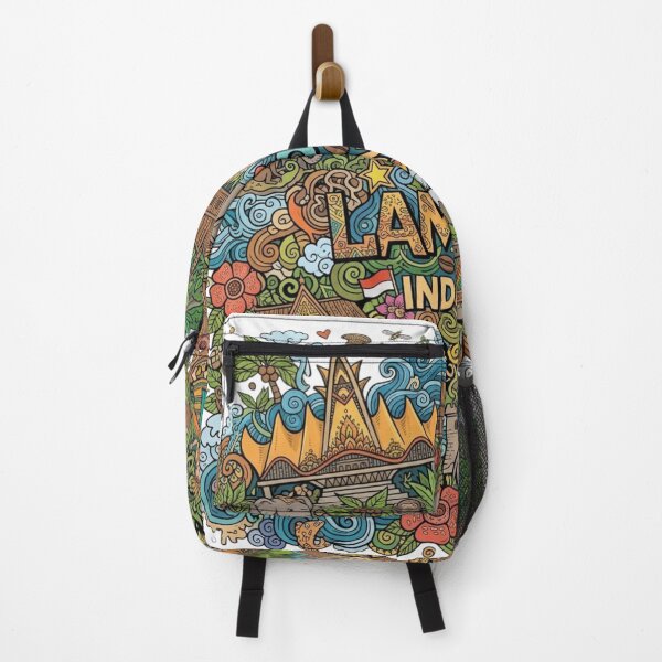 Item preview, Wonderful Lampung Indonesia Travel Souvenir Heritage Colorful Cultural Doodle designed and sold by arisukma11.