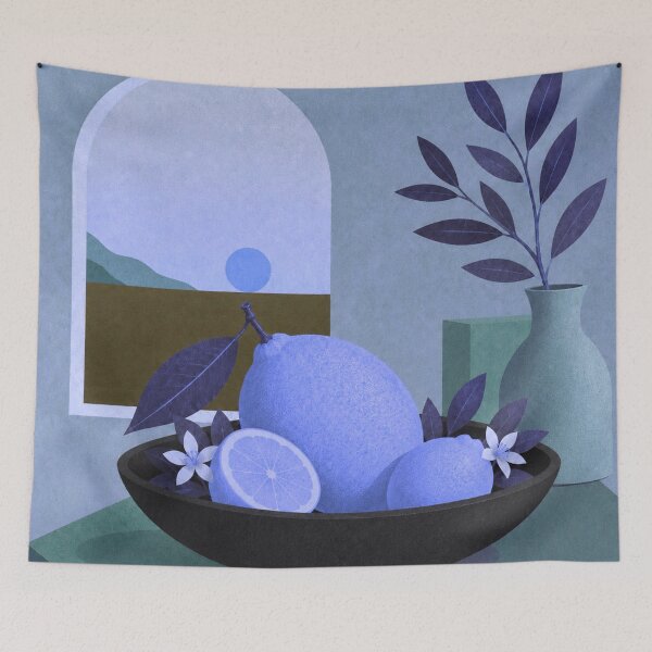 Item preview, Design Title  Blue Lemon Serenity designed and sold by joycrysstudio.