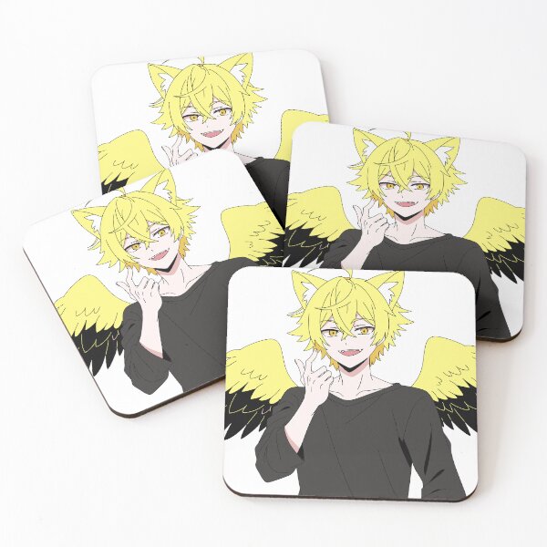 Item preview, Cute Fox Boy with Golden Wings and Playful Smile designed and sold by LeonGriggs.