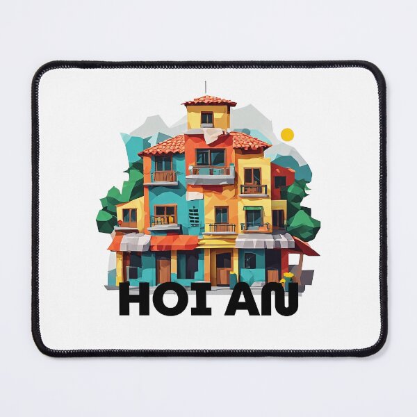 Item preview, Hoi An Vietnam Travel Poster - Abstract Ancient Town Cityscape Art designed and sold by OzzFrequency.