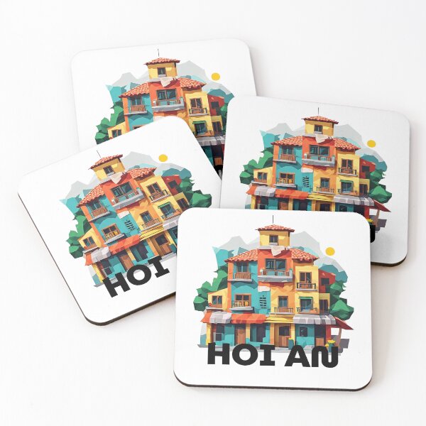 Item preview, Hoi An Vietnam Travel Poster - Abstract Ancient Town Cityscape Art designed and sold by OzzFrequency.