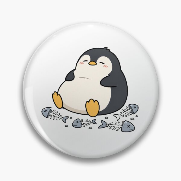Item preview, Cute Penguin Fish Lover Funny Chubby Penguin Cartoon Design designed and sold by MonkiFlipp.