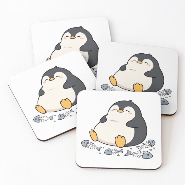 Item preview, Cute Penguin Fish Lover Funny Chubby Penguin Cartoon Design designed and sold by MonkiFlipp.