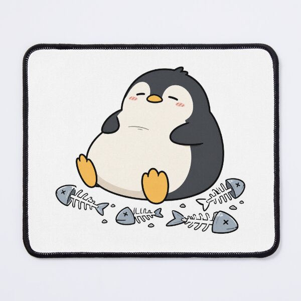 Item preview, Cute Penguin Fish Lover Funny Chubby Penguin Cartoon Design designed and sold by MonkiFlipp.