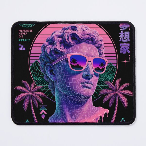 Item preview, Vaporwave Classic Vibes Retro 80s Statue Art Shop designed and sold by Bhinfy.