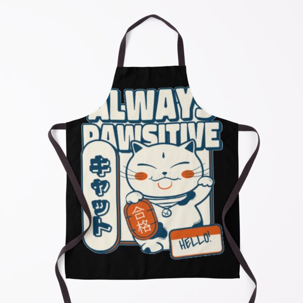 Item preview, Always Pawsitive - Cute Maneki Neko Lucky Cat Pun designed and sold by GenZFashion000.