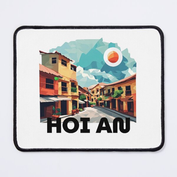 Item preview, Hoi An Vietnam - Abstract Ancient Town Cityscape Art designed and sold by OzzFrequency.