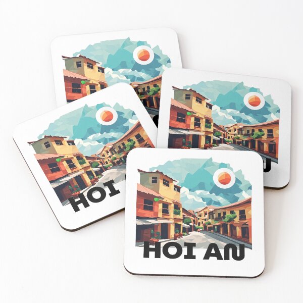 Item preview, Hoi An Vietnam - Abstract Ancient Town Cityscape Art designed and sold by OzzFrequency.