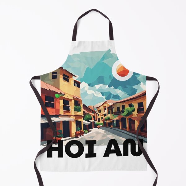 Item preview, Hoi An Vietnam - Abstract Ancient Town Cityscape Art designed and sold by OzzFrequency.