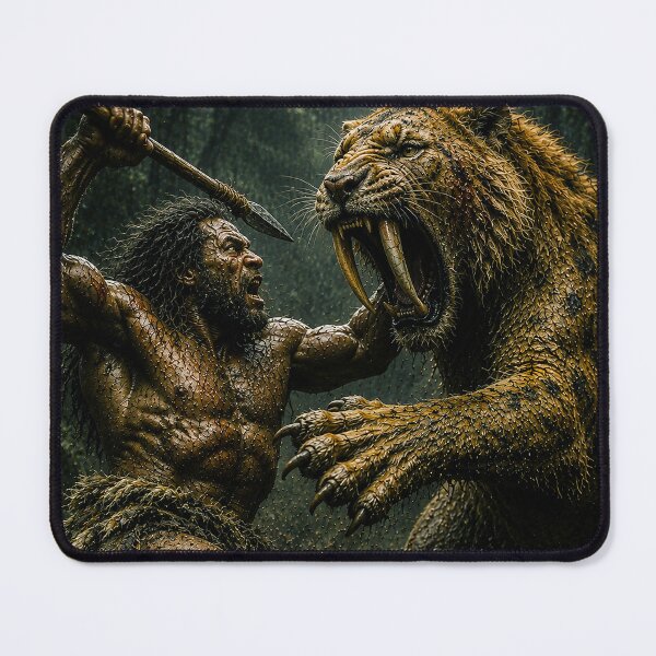 Item preview, EPIC NATURE - Man and a Sibertooth designed and sold by MetusArt.