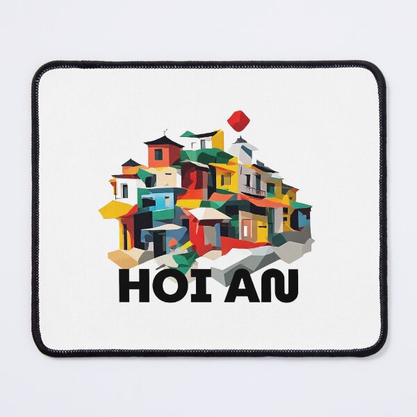 Item preview, Hoi An Vietnam - Abstract Ancient Town Cityscape Art designed and sold by OzzFrequency.