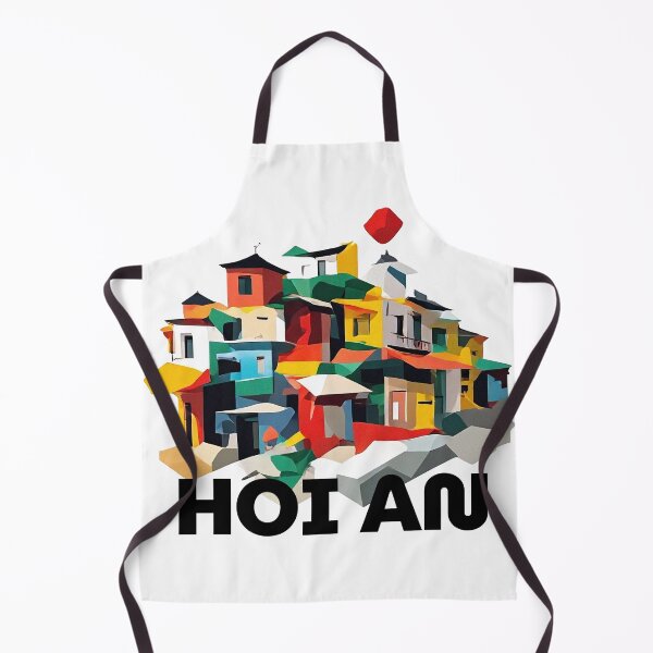 Item preview, Hoi An Vietnam - Abstract Ancient Town Cityscape Art designed and sold by OzzFrequency.