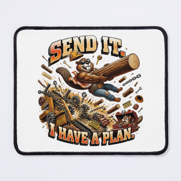Item preview, Send It... Mostly Funny Beaver Construction designed and sold by Cavalier-org.