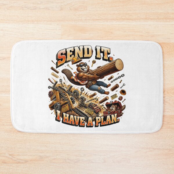 Item preview, Send It... Mostly Funny Beaver Construction designed and sold by Cavalier-org.
