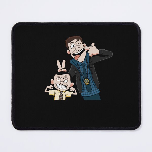Item preview, Cartoon Drawing Of Two Men Making Funny Faces designed and sold by raposadesign.