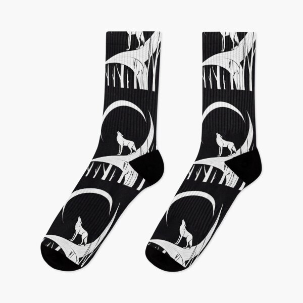 Item preview, Art - Wild Animal Howling at the Moon, Minimalist Aesthetic designed and sold by World-Pets.