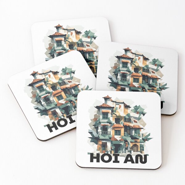 Item preview, Hoi An Vietnam - Abstract Ancient Town Cityscape Art designed and sold by OzzFrequency.