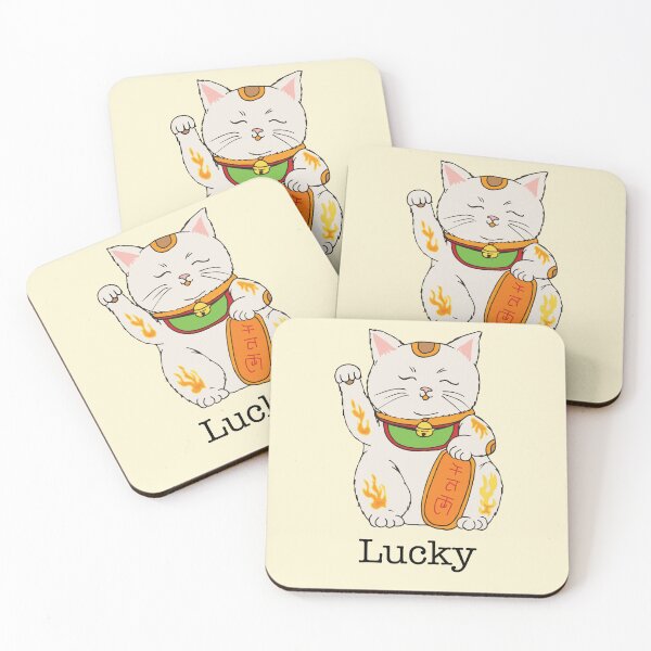 Item preview, Lucky Cat Illustration designed and sold by LauraCoxArt.