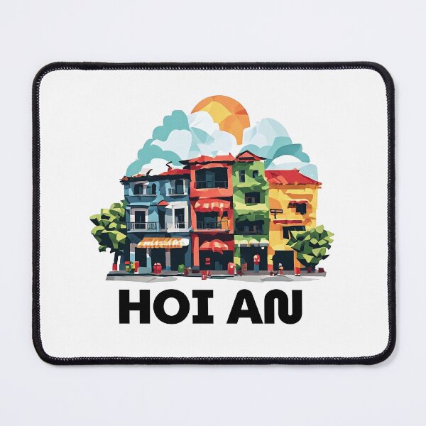 Item preview, Hoi An Vietnam - Abstract Ancient Town Cityscape Art designed and sold by OzzFrequency.